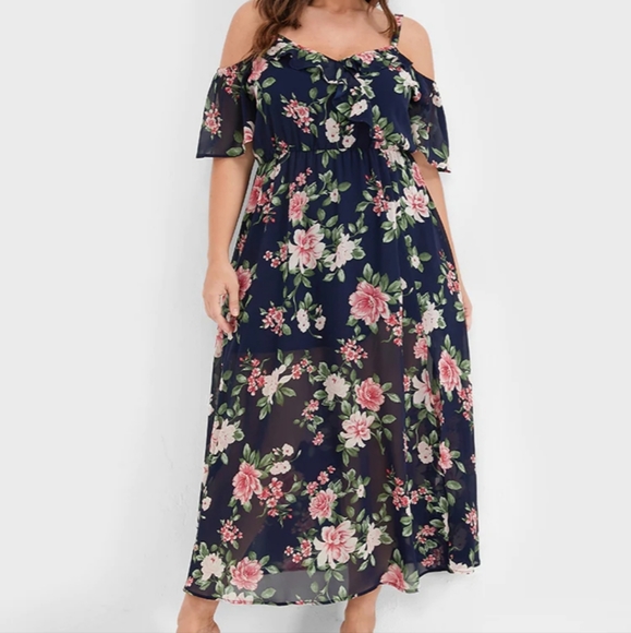 BloomChic Floral Maxi Dress - Picture 1 of 6